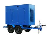 ТСС ЭД-30-Т400-2РПМ9 в погодозащитном кожухе на прицепе с АВР